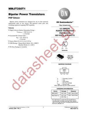 MMJT350T1G datasheet  